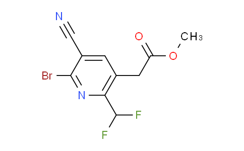 Methyl 2-bromo-3-cyano-6-(difluoromethyl)pyridine-5-acetate