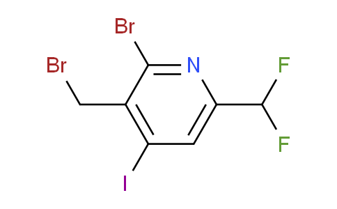 2-Bromo-3-(bromomethyl)-6-(difluoromethyl)-4-iodopyridine