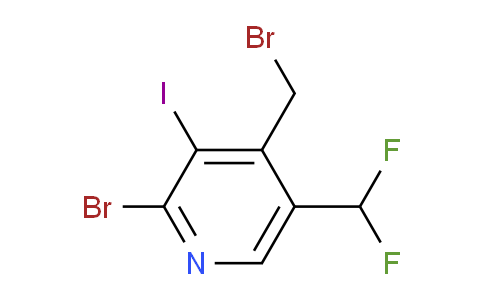 2-Bromo-4-(bromomethyl)-5-(difluoromethyl)-3-iodopyridine