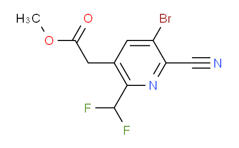 AM126016 | 1806918-29-5 | Methyl 3-bromo-2-cyano-6-(difluoromethyl)pyridine-5-acetate