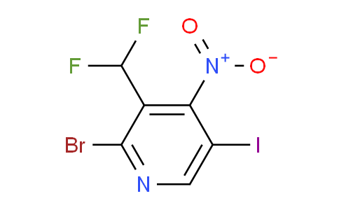 2-Bromo-3-(difluoromethyl)-5-iodo-4-nitropyridine
