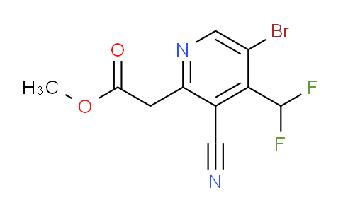 Methyl 5-bromo-3-cyano-4-(difluoromethyl)pyridine-2-acetate
