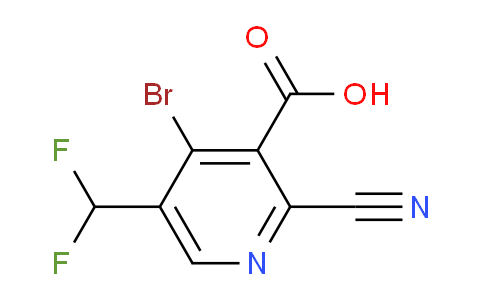 4-Bromo-2-cyano-5-(difluoromethyl)pyridine-3-carboxylic acid