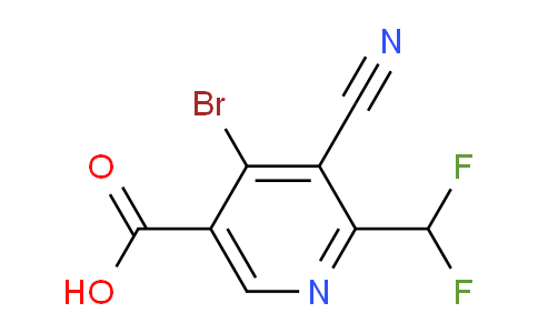 AM126030 | 1804463-85-1 | 4-Bromo-3-cyano-2-(difluoromethyl)pyridine-5-carboxylic acid