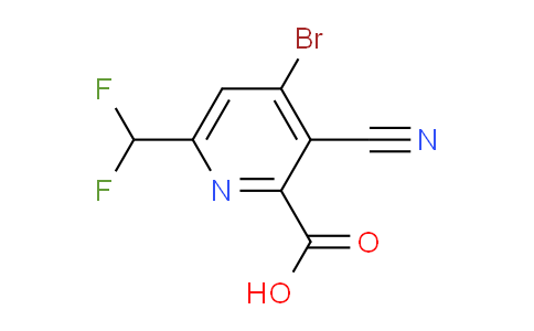 AM126032 | 1805354-95-3 | 4-Bromo-3-cyano-6-(difluoromethyl)pyridine-2-carboxylic acid