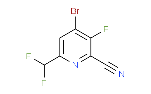 AM126049 | 1806992-82-4 | 4-Bromo-2-cyano-6-(difluoromethyl)-3-fluoropyridine