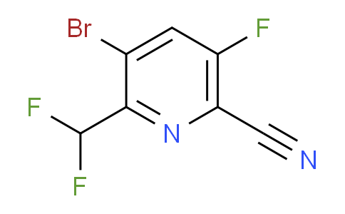 AM126055 | 1805229-30-4 | 3-Bromo-6-cyano-2-(difluoromethyl)-5-fluoropyridine