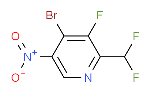 AM126056 | 1804635-57-1 | 4-Bromo-2-(difluoromethyl)-3-fluoro-5-nitropyridine