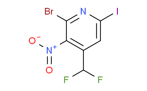 AM126077 | 1805409-97-5 | 2-Bromo-4-(difluoromethyl)-6-iodo-3-nitropyridine