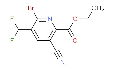 AM126078 | 1804843-63-7 | Ethyl 2-bromo-5-cyano-3-(difluoromethyl)pyridine-6-carboxylate