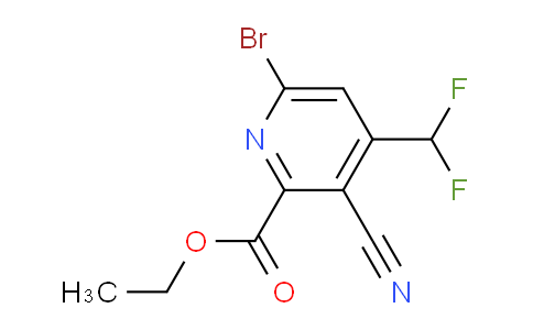 AM126081 | 1804464-28-5 | Ethyl 6-bromo-3-cyano-4-(difluoromethyl)pyridine-2-carboxylate