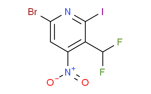 AM126082 | 1805165-98-3 | 6-Bromo-3-(difluoromethyl)-2-iodo-4-nitropyridine