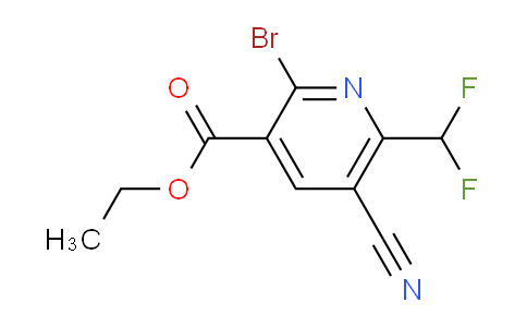 AM126083 | 1806055-07-1 | Ethyl 2-bromo-5-cyano-6-(difluoromethyl)pyridine-3-carboxylate