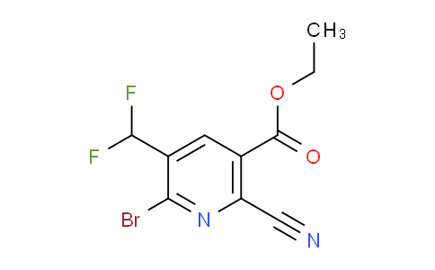 AM126085 | 1806830-78-3 | Ethyl 2-bromo-6-cyano-3-(difluoromethyl)pyridine-5-carboxylate