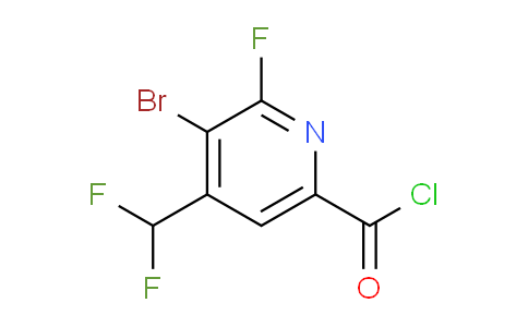 3-Bromo-4-(difluoromethyl)-2-fluoropyridine-6-carbonyl chloride