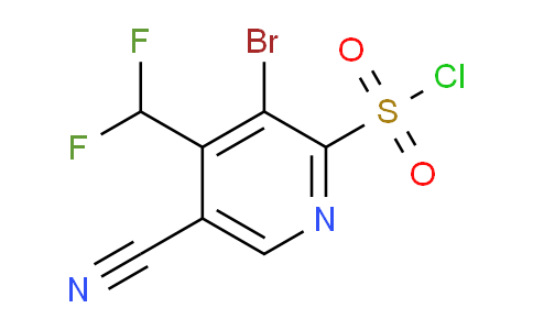 AM126106 | 1804844-56-1 | 3-Bromo-5-cyano-4-(difluoromethyl)pyridine-2-sulfonyl chloride