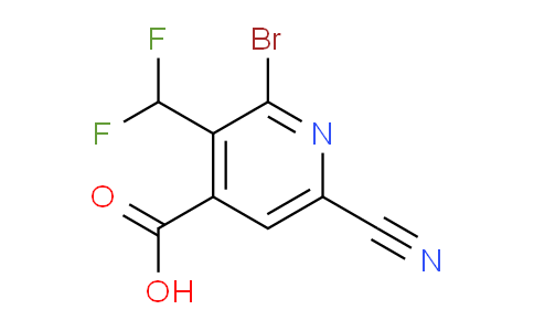AM126136 | 1805354-53-3 | 2-Bromo-6-cyano-3-(difluoromethyl)pyridine-4-carboxylic acid