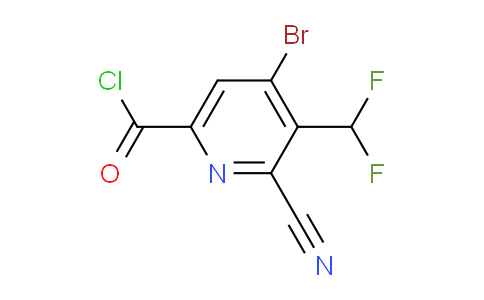 AM126157 | 1805232-30-7 | 4-Bromo-2-cyano-3-(difluoromethyl)pyridine-6-carbonyl chloride