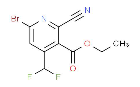AM126159 | 1805431-85-9 | Ethyl 6-bromo-2-cyano-4-(difluoromethyl)pyridine-3-carboxylate