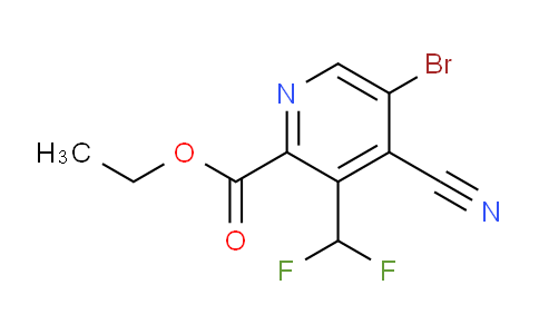 AM126170 | 1806831-16-2 | Ethyl 5-bromo-4-cyano-3-(difluoromethyl)pyridine-2-carboxylate