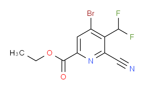 AM126181 | 1806917-08-7 | Ethyl 4-bromo-2-cyano-3-(difluoromethyl)pyridine-6-carboxylate