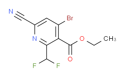 AM126183 | 1806831-57-1 | Ethyl 4-bromo-6-cyano-2-(difluoromethyl)pyridine-3-carboxylate