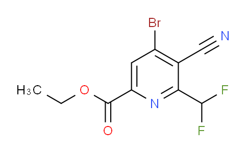AM126186 | 1806831-93-5 | Ethyl 4-bromo-3-cyano-2-(difluoromethyl)pyridine-6-carboxylate