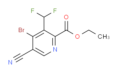AM126187 | 1805432-14-7 | Ethyl 4-bromo-5-cyano-3-(difluoromethyl)pyridine-2-carboxylate