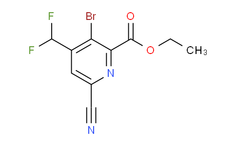 Ethyl 3-bromo-6-cyano-4-(difluoromethyl)pyridine-2-carboxylate