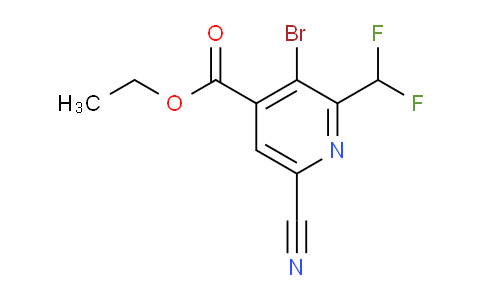AM126197 | 1804493-25-1 | Ethyl 3-bromo-6-cyano-2-(difluoromethyl)pyridine-4-carboxylate