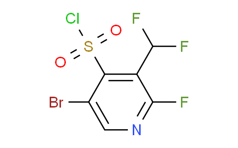5-Bromo-3-(difluoromethyl)-2-fluoropyridine-4-sulfonyl chloride