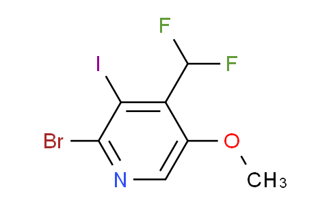 AM126207 | 1806877-80-4 | 2-Bromo-4-(difluoromethyl)-3-iodo-5-methoxypyridine