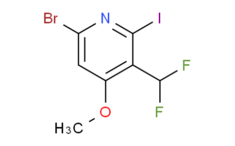 6-Bromo-3-(difluoromethyl)-2-iodo-4-methoxypyridine