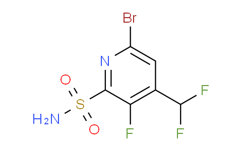 6-Bromo-4-(difluoromethyl)-3-fluoropyridine-2-sulfonamide