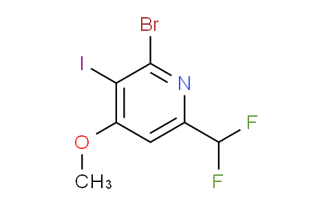 2-Bromo-6-(difluoromethyl)-3-iodo-4-methoxypyridine