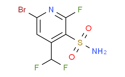 6-Bromo-4-(difluoromethyl)-2-fluoropyridine-3-sulfonamide