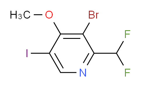3-Bromo-2-(difluoromethyl)-5-iodo-4-methoxypyridine