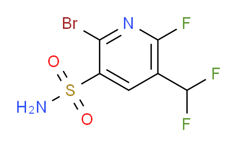 2-Bromo-5-(difluoromethyl)-6-fluoropyridine-3-sulfonamide