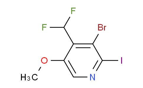 3-Bromo-4-(difluoromethyl)-2-iodo-5-methoxypyridine