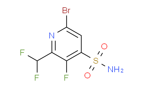 6-Bromo-2-(difluoromethyl)-3-fluoropyridine-4-sulfonamide