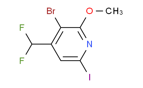 3-Bromo-4-(difluoromethyl)-6-iodo-2-methoxypyridine