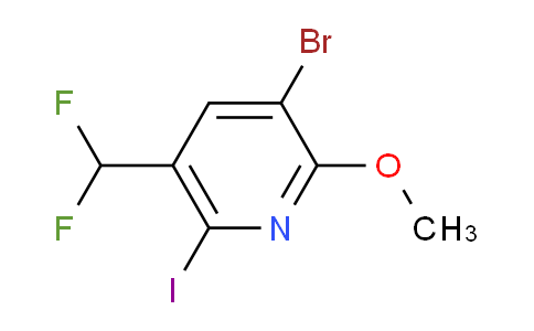 3-Bromo-5-(difluoromethyl)-6-iodo-2-methoxypyridine