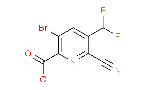 AM126265 | 1805431-53-1 | 5-Bromo-2-cyano-3-(difluoromethyl)pyridine-6-carboxylic acid