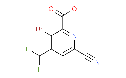 AM126267 | 1806915-98-9 | 3-Bromo-6-cyano-4-(difluoromethyl)pyridine-2-carboxylic acid