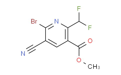 Methyl 2-bromo-3-cyano-6-(difluoromethyl)pyridine-5-carboxylate