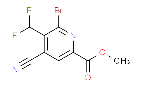 Methyl 2-bromo-4-cyano-3-(difluoromethyl)pyridine-6-carboxylate