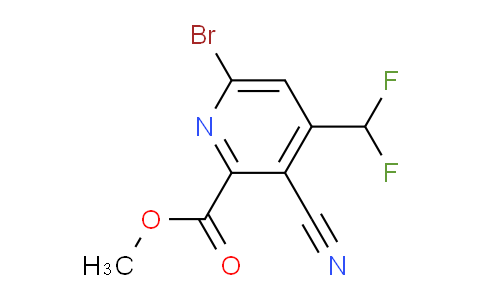 Methyl 6-bromo-3-cyano-4-(difluoromethyl)pyridine-2-carboxylate