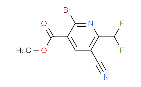 AM126281 | 1804464-05-8 | Methyl 2-bromo-5-cyano-6-(difluoromethyl)pyridine-3-carboxylate