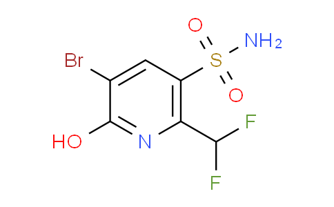 3-Bromo-6-(difluoromethyl)-2-hydroxypyridine-5-sulfonamide