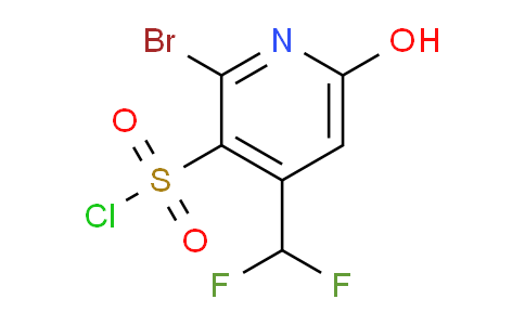 2-Bromo-4-(difluoromethyl)-6-hydroxypyridine-3-sulfonyl chloride